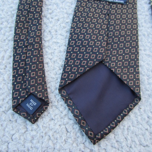 Polo Ralph‎ Lauren Vintage Handmade Ties Silk Floral Lot Of 3 made in USA - Picture 8 of 17
